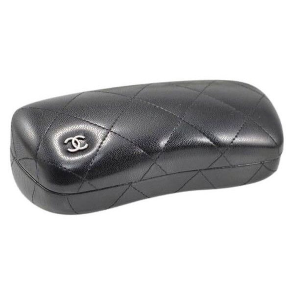 Authentic Chanel Quilted Leather Glasses Case